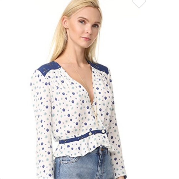 NWT Free People “Where We Roam” Bohemian Floral Bolero Top - Picture 3 of 10